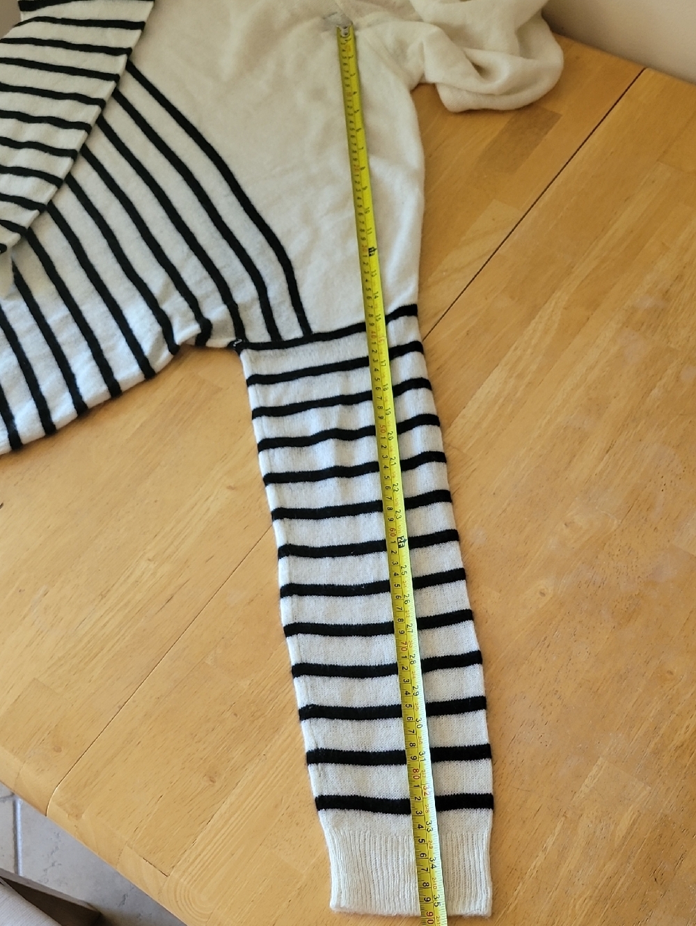 NAADAM Striped Cashmere Oversized Hoodie - Picture 9 of 11